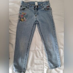 * Carter Embroidered Light Blue Girl Jeans‎